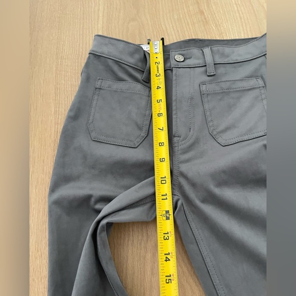 GAP|Gray Vegan Suede 70’s flare high rise jeans•••Trendy & Cute🫶🏻NWOT - Picture 15 of 16